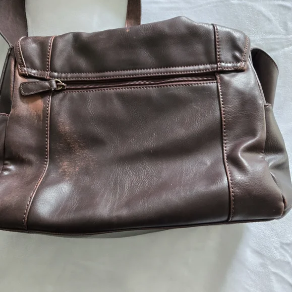 Relic Brown Faux Leather Messenger Bag - Picture 16 of 16